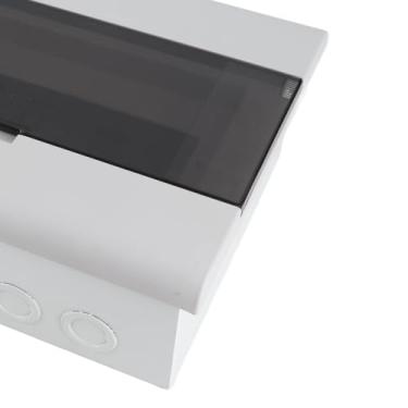 Imagem de Caixa de Distribuição de Energia de 13 Vias Caixa de Disjuntor de Capa Transparente Com o Trilho para Home Workshop