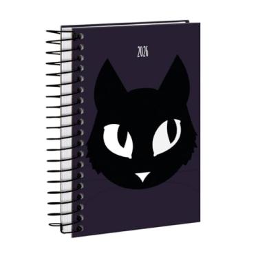Imagem de Agenda Mini 2026 Capa Dura Pets Gato Roxo