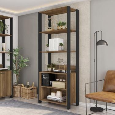 Imagem de Módulo para Closet 2 Nichos 183cm X 78,2cm Byte Mel/Preto