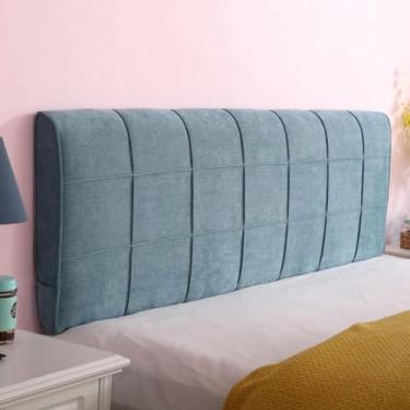 Imagem de Almofada grande para cabeceira de parede, descanso de cama, almofada de leitura, apoio lombar, encosto para dormitório, sofá-cama, beliche, estofado com capa lavável