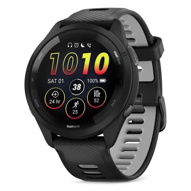 Imagem de Smartwatch Garmin Forerunner 265, 8GB, WiFi, GPS, NFC, Tela 1,3 Amoled, 5ATM, 0100281000-Unissex