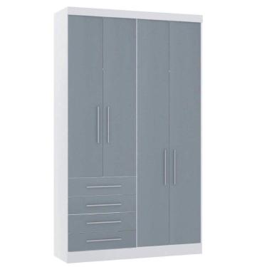 Imagem de Guarda Roupa Modulado 134,50cm 4 Portas E 4 Gavetas Alpes Luciane Móveis
