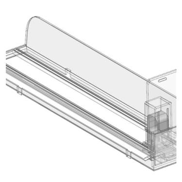 Imagem de Suporte organizador de cigarros de acrílico - Rack de exibição transparente automático para varejo, pacote de 10 (7,2 cm, A 28 cm) - ideal para lojas de conveniência e lojas