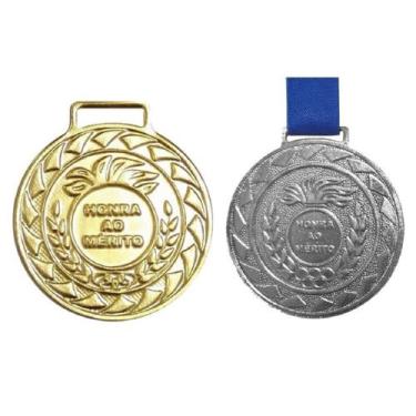 Imagem de Kit C/40 Medalhas de Ouro + 40 Medalhas de Prata M36 Crespar