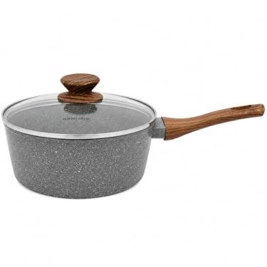 Imagem de Mimo Style Panela Grafito Cook 20cm/2,25L - Estrutura em Alumínio, Revestimento Cerâmico. Tampa de Vidro Temperado. Alças e Cabos Soft-Touch. Fogão a Gás, Elétrico, Vitrocerâmico e Sistema de Indução
