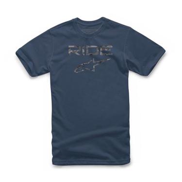 Imagem de Camiseta Alpinestars Ride 2.0 Camo Masculina Azul Marinho