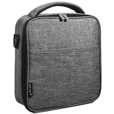 Imagem de Bolsa térmica reutilizável para marmita UPPER ORDER, cinza, durável, à prova de vazamento, congelável, para adultos, homens e mulheres, para escritório, trabalho, piquenique