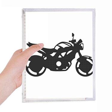 Imagem de Caderno de desenho de motocicleta mecânica, folha solta, diário recarregável, material de papelaria