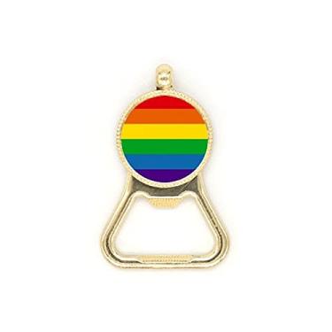 Imagem de Chaveiro de aço inoxidável Rainbow Gay Bisexuals LGBT abridor de garrafas de cerveja