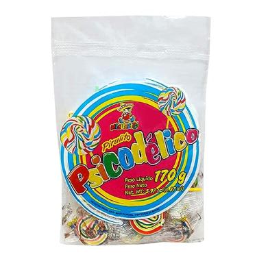 Imagem de Pirulito Psicodélico Colorido Tutti Frutti c/15 - Miguelito