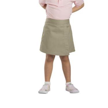 Imagem de Dickies Saia de cintura sintética para meninas, Caqui, 6X