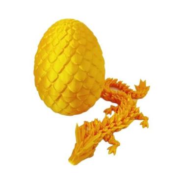 Imagem de Ovo De Dragão Impresso Em 3D De 22 Cm Totalmente Articulado Móvel Gira
