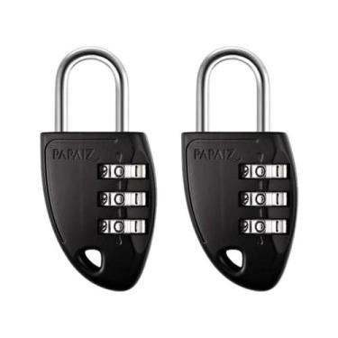 Imagem de Kit com 2 papaiz cadeado com segredo cs23 30mm zamac preto - 000276