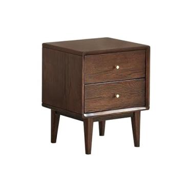 Imagem de URGDWEKJY Sofá-mesa de cabeceira estilo chinês toda em madeira maciça cômoda de carvalho cômoda nórdica simples armário de armazenamento para quarto armário lateral mesa pequena