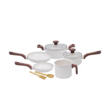 Imagem de Jogo de Panela de Indução 7 Peças Fundo Triplo e Revestimento Ceramico
