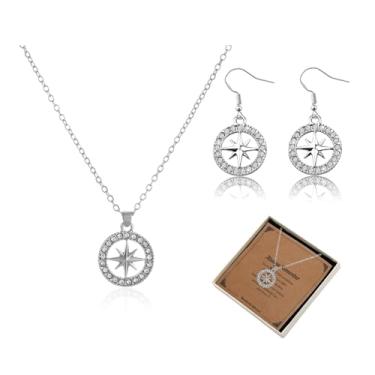 Imagem de SportsLiking Stray Merch Set – Stray Inspired Jewelry | Presente SKZ para fãs do STAY | Acessórios de design de estrela de bússola para mulheres e homens