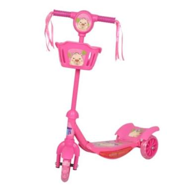 Imagem de Patinete Infantil C / Cesta Luz E Som Capivara - HK Brinquedos