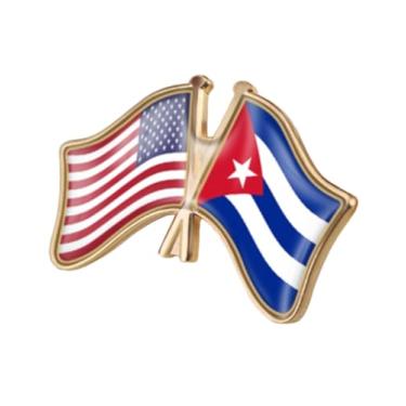 Imagem de QTAOEIONG Bandeiras dos Estados Unidos, EUA, América, EUA e muitos outros países, broche de liga de amizade com cruz, 1.3x0.9inch/32x23mm, Metal, Sem Pedra Preciosa