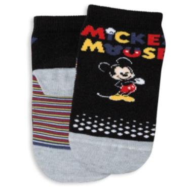 Imagem de Meia infantil para menino do Mickey Lupo, 32 a 35, Preto