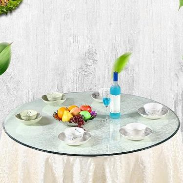 Imagem de ELLEDA Tampo de mesa de vidro temperado, diâmetro 380-800-1000mm tampo de mesa redondo de vidro temperado, tampo de mesa de vidro temperado, para mesas de jantar, mesas de café, mesas de jardim, etc. (tamanho: 100 cm (39 pol.)