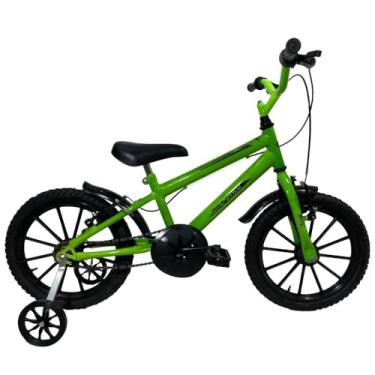 Imagem de Bicicleta Aro 16 Infantil Masculina Verde Neon