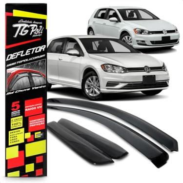 Imagem de Calha Chuva Defletor Inteiriça Slim Golf 4 Portas 2014 2015 2016 2017 2018 2019 Fumê 100% Acrílico