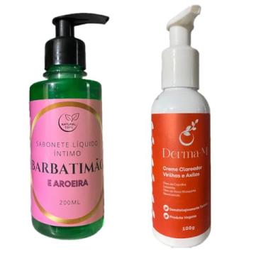 Imagem de Creme clareador íntimo Dermami + Sabonete íntimo Barbatimão e Aroeira 200ml