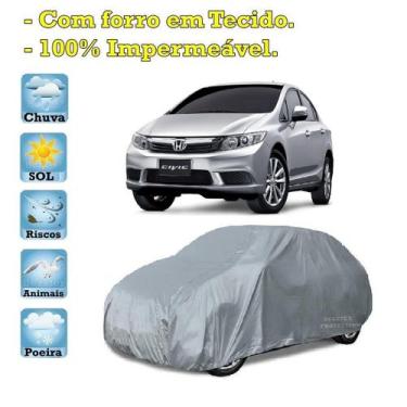 Imagem de Capa com forro cobrir carro Honda Civic 100% Impermeável Proteção Bezz