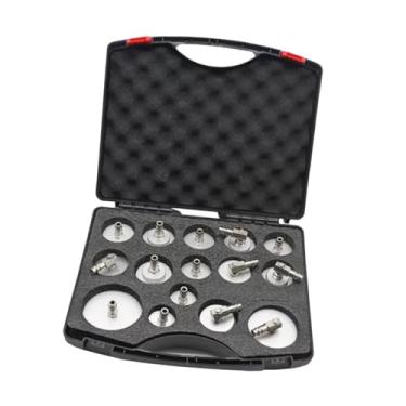 Imagem de JicSuXi Adaptador de Sangria de Fluido de Freio de Carro, Conjunto de Adaptador de Cilindro Mestre, Resistente, à Prova de Vazamento, Profissional para Acessó