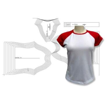 Imagem de MOLDE babylook raglan infantil, MODELAGEM&DIVERSOS, CORREIOS