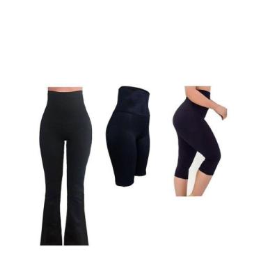 Imagem de Kit Modelador Calça Bailarina + Corsário + Bermuda - Preto - Fasciniun