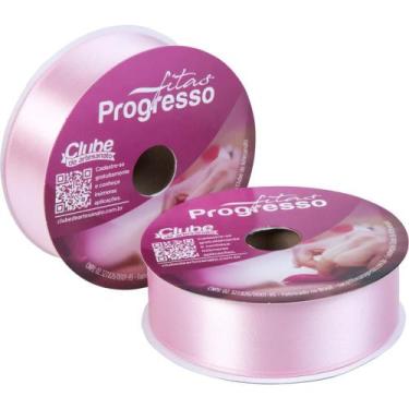 Imagem de Fita de Cetim 38MM 50M. Rosa Bebê 310 - Fitas Progresso