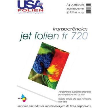 Imagem de Transparência INKJET JET Folien A4 75MC Tarja Removível Caixa com 50 -