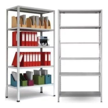 Imagem de Estante De Aço 6 Prateleiras 30cm 198 X 92 X 30  - MOVEIS VITORINO