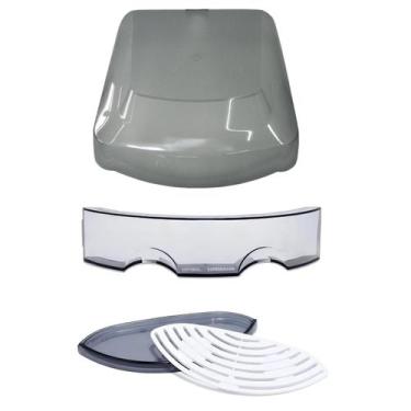 Imagem de Kit  Latina Painel De Teclas + Bandeja + Topo Purificador, Fumê