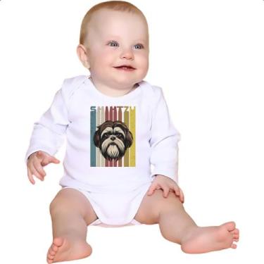 Imagem de Body intantil Shih-tzu retro vintage - Alearts, G