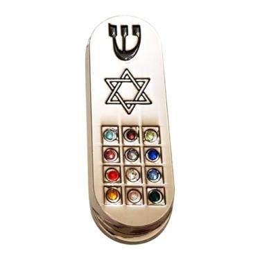 Imagem de Bothyi Rolo de oração para carro mezuzah caso elegante leve universal resistente carro proteção mezuzah carro mezuzah com oração de viagem
