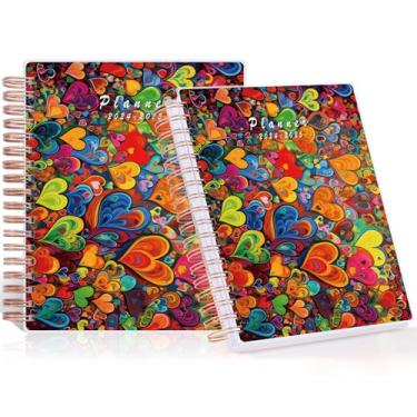 Imagem de DUFALL Agenda planejadora de luxo de 18 meses 2024-2025, agenda de agenda mensal semanal diária de janeiro de 2024 a junho de 2025