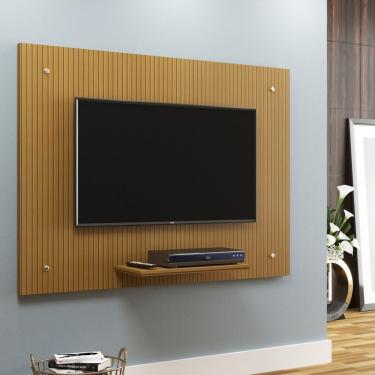 Imagem de Painel Para Tv Até 42 Polegadas 1 Prateleira Moscou Espresso Móveis Canaletado