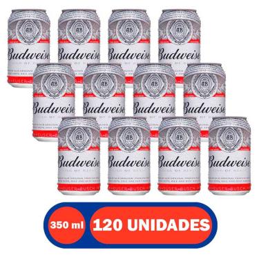 Imagem de Cerveja Lata 350 ml 120 Unidades Budweiser
