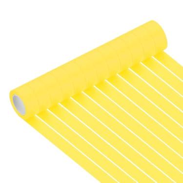 Imagem de PATIKIL Fita adesiva amarela 2,5 cm x 14 m, 12 rolos de código de cores para pintura de parede e organização de laboratório de ciências