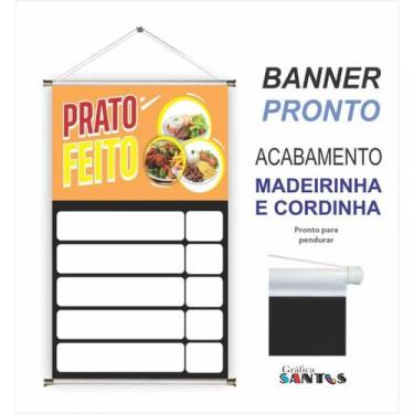 Imagem de Banner pronto Prato Feito BA 338 medida 45x70 cm arte pronta