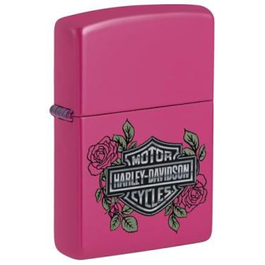 Imagem de Zippo Isqueiro de tempestade - Harley-Davidson, Frequency, Color Image - Recarregável - Reutilizável - Design à prova de vento - Caixa de presente - Feito nos EUA