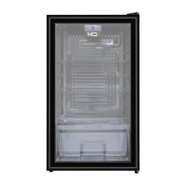 Imagem de Frigobar Expositor Vertical HQ Vidro Duplo 95 Litros Preto HQ-95FBPV 2