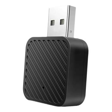 Imagem de Adaptador CarPlay sem fio para iPhone, adaptador Apple CarPlay com fio para sem fio, tamanho mini com cabo de extensão USB e USB-C/Tipo-C, controle estável e sem atraso, QUADRA