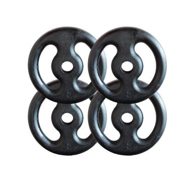 Imagem de Kit com 4 Anilhas de Ferro Fundido - 5 Kg-Unissex