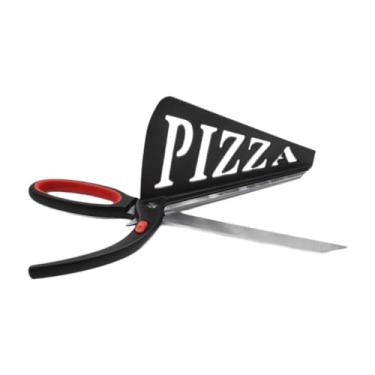 Imagem de WeiLaiKeQi Tesoura de pizza com cabo ergonômico, utensílio de cozinha profissional multifuncional para cortar pizza.