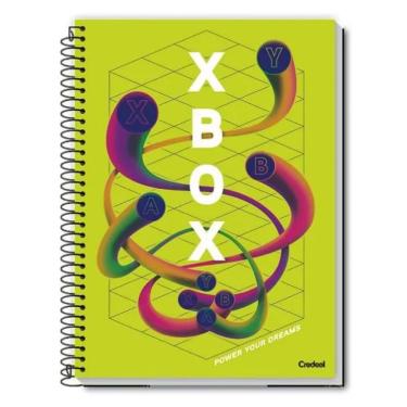 Imagem de Caderno Espiral Universitário A4 10 Matérias 160 Folhas Capa Dura Xbox Credeal Estampa 1