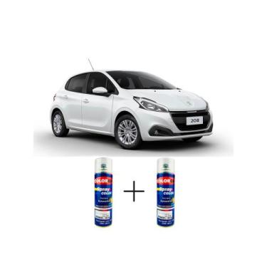 Imagem de Spray automotivo branco banquise lisa - ewp peugeot + spray verniz 300