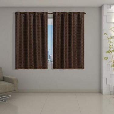Imagem de Cortina Model M10 Blackout Com Voil Xadrez 2,00cm X 1,40cm - Eddi Casa